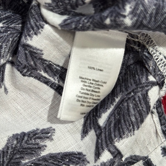 Vineyard Vines Classic Fit Men’s Blue Palm Tree Shirt - Picture 5 of 5